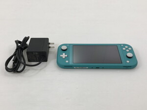 TAG【現状渡し品】(4)★1円★Nintendo Switch Lite本体 ターコイズ ★動作確認済み ★本体+アダプターのみ〈034-241119-YK-18-TAG〉