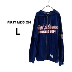 FIRST MISSION パーカー　ネイビー　FMB バスケットボール　L