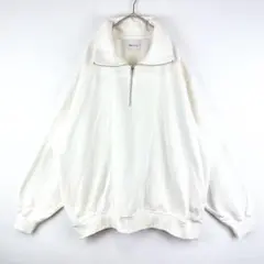 【EMMA CLOTHES】エマクローズ スエット ハーフジッププルオーバー　M