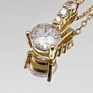 6694〇/Swarovski(スワロフスキー) ソリティア ネックレス 5511557 クリアクリスタル ゴールドトーン フレンチロープ レディース【1213】