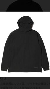 SNOW PEAK スノーピーク フード付きトレーナー Dry Waffle Hoodie ブラック Mサイズ 送料込