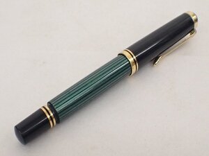 PELIKAN 万年筆 SOUVERAN M600 緑縞 ペン先 14C-585 F ペリカン スーベレーン ▽ 702E8-2