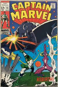 アメコミ Captain marvel #11 スパイダーマン 1968年 マーベル リーフ ヴィンテージ アメリカ ironman アイアンマン アベンジャーズ