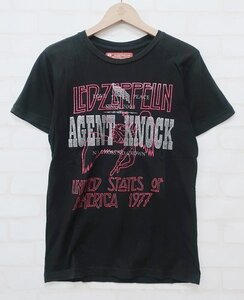 4T6148■クリックポスト対応■ TMT×AGENT KNOCK レッドツェッペリン 半袖Tシャツ エージェントノック TMT×AGENT KNOCK