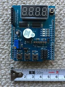 Arduino UNO R3 LENARDO mega 2560 マルチファンクション シールド　多機能拡張ボード　4桁LED表示器　音声ブザー付　