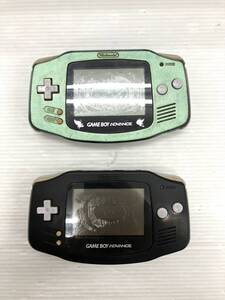 〈ゲーム〉Nintendo 任天堂　GAME BOY ADVANCE　本体　２点　AGB-001 【中古/現状品/ジャンク品】004998-①