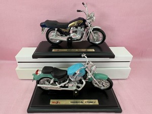 241028★☆Maisto/マイスト　SUZUKI　GSX750/HONDA VT1100C2　2点セット　バイク　オートバイ　スズキ/ホンダ　現状品☆★