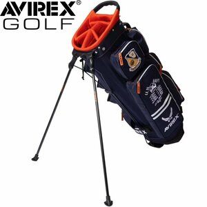 ★AVIREX GOLF アビレックス ゴルフ AVG3S-BA12 スタンド キャディバッグ（ネイビー）9型 日本仕様モデル★