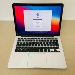 初期化済み　 MacBook Pro Retina 13-inch Late 2013 2.4GHz デュアルコア i5 4GB 128GB 本体のみ　　 C1218　　80サイズ発送　