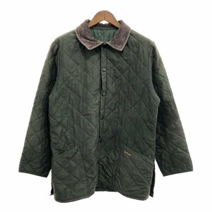 Barbour バブアー ナイロン キルティングジャケット アウター グリーン (メンズ XL相当) 中古 古着 P8040