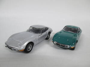 【1119n M14126】 TOMICA トミカ TOYOTA トヨタ 2000GT シルバー グリーン 2台セット 1/43 2019