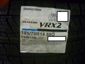 【送料無料】冬タイヤ2024年製 BRIDESTONE VRX2 185/70R14 ４本セット税込￥59,800-