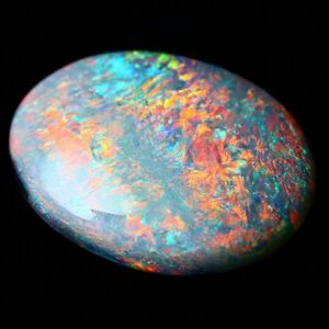 1.520ct 天然ブラックオパール オーストラリア 最高級 遊色 ソーティング〔Australia Black opal 宝石 ルース jewelry natural loose〕