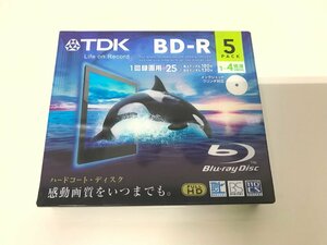 FUZ【未使用品】 TDK BD-R　ブルーレイディスク 1回録画用 25GB 5枚組 BRV25PWB5A 〈96-240112-YS-2-FUZ〉
