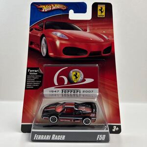 未開封 Hotwheels FERRARI RACER F50 #28 ホットウィール フェラーリレーサー ブラック 1947 2007 ステッカー HW ミニカー モデルカー