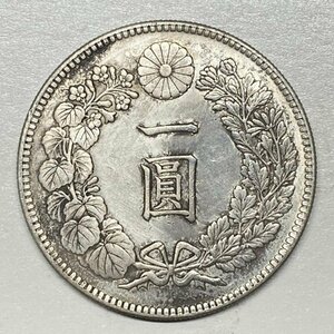 Y657 日本銀貨 大正三年 一圓銀貨 小型 直径約38.22mm 重量約26.8g 厚み約2.62mm