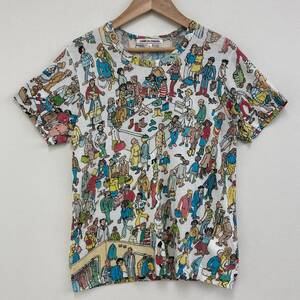 AD2012 COMME des GARCONS オリジナル ウォーリーを探せ 総柄 Tシャツ Lサイズ 12SS コムデギャルソン 半袖 カットソー archive 3080278