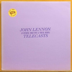 ◆レア!美盤!yellow vinyl!ダブル洗浄済!TMOQ!★John Lennon (Featuring Yoko Ono & Chuck Berry )(ジョン レノン)『Telecasts』LP #62005