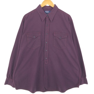 古着 ラルフローレン Ralph Lauren WOODSMAN WORKSHIRT チェック柄 長袖 ワークシャツ メンズXL相当 /eaa469646