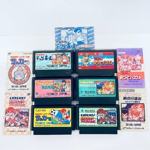 1円出品 同梱不可 ファミコンソフトくにおくんシリーズ 熱血！すとりーとバスケット がんばれ DUNK HEROES など 6点 説明書付あり 起動確認