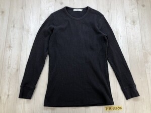 BEAMS LIGHTS ビームスライツ レディース ワッフル ロンT 長袖Tシャツ L 紺