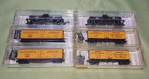 アメリカ型 貨車 N-scale micro trains tankcar reefer まとめて6両 Nゲージ マイクロトレインズ タンクカー　リーファ