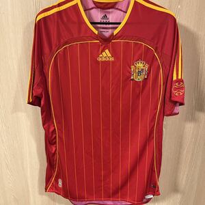 ◆美品ビックサイズ◆adidas社製　2006-07スペイン代表ユニフォーム　サイズ2XO