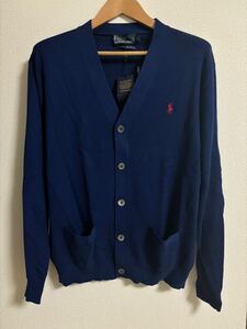 【新品】Polo by Ralph Lauren ネイビー カーディガン XL カーディガン ネイビー RALPH LAUREN ラルフローレン POLO ポロ コットン