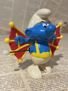 ☆1980年代/スマーフ/ぜんまいフィギュア/即決ビンテージUSA/Smurfs/Wind-Up Figure(80s) SM-158