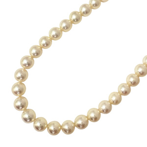 ミキモト ネックレス K14ホワイトゴールド パール レディース MIKIMOTO 中古 美品