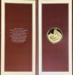 フランクリン ミント 印象派の傑作集 金髪の浴女　金メダル
