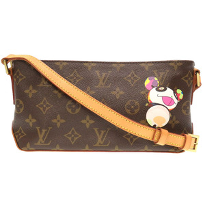 美品 ルイ ヴィトン モノグラム パンダ トロター M51241 村上隆 ショルダーバッグ バッグ LV 0027 中古 LOUIS VUITTON