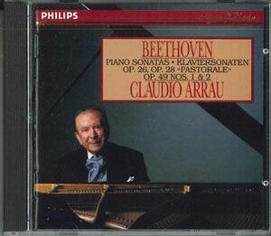 CD Claudio Arrau Beethoven: Piano Sonatas Op.26, Op.28 Pastorale Op.49 Nos.1 & 2 PHCP5040 PHILIPS /00110