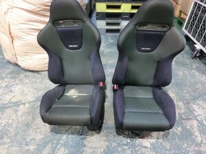 T【A7-55】【2箱】★ホンダ/SP-J CL1 アコード ユーロR/RECARO レカロ フロントシート 左右/ジャンク扱い/※傷・汚れ・破れ有