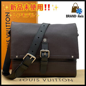 ★【新品未使用】ルイヴィトン Louis Vuitton ユタ レザー キャニオンメッセンジャーPM ショルダーバッグ メンズ M54962★