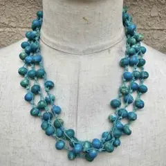 USED TURQUOISE NECKLACE /シルバー/ネックレス