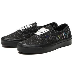 ☆VANS ANAHEIM FACTORY AUTHENTIC 44 DX 黒/灰☆柄 30.0cm バンズ アナハイム オーセンティック 44 デラックス 宇宙 星 VN0A5KX4AVU