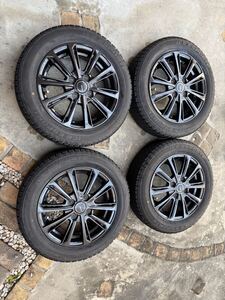 millousアルミホイール　アイスエスポルテ（BS製）　スタッドレス 155/65R14　2021年製　4本セット　美品　　