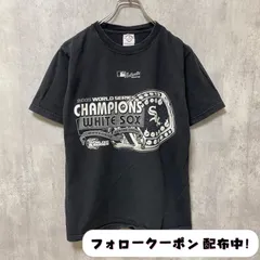 古着 used　WHITE SOX　world series 2005 champions 半袖プリントTシャツ　黒　ブラック　レトロ　デザイン　個性的　クルーネック　春夏服