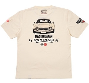 カミナリ雷/トヨタ2000GT/Tシャツ/白/L/kmt-191/エフ商会/カミナリモータース