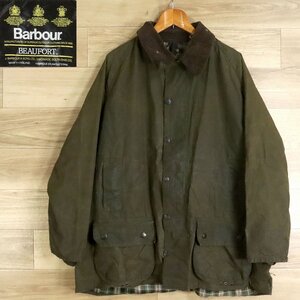 B6S/O1.17-4　90年代　イギリス製　Barbour　バブアー　BEAUFORT　ビューフォート　オイルドジャケット　ワックスコットン　ヴィンテージ