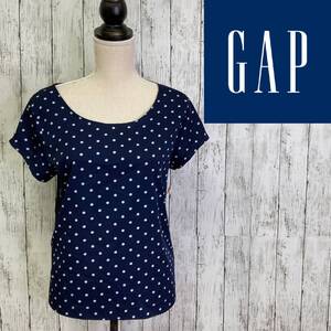 GAP★ギャップ★ドット柄 カットソー★サイズL　10-306　