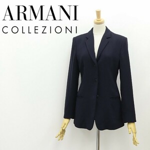 国内正規品◆ARMANI COLLEZIONI アルマーニ コレッツォーニ 3釦 ジャケット 紺 ネイビー 38