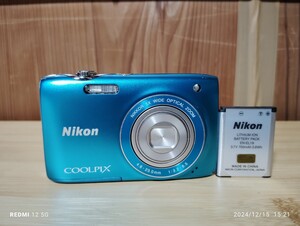 Nikon ニコン COOLPIX S3100 ブルー　デジタル