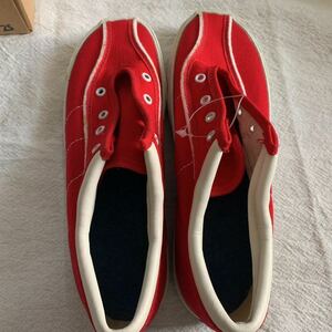 ★☆ USA デッドストック ビンテージ Keds スニーカー サイズ2S 赤 ジャンク OLD vintage sneakers 70