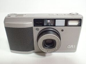 K346/6H◆RICOH GR1 GR LENS 28mm F2.8 コンパクト フィルムカメラ シルバー リコー 中古品 ジャンク扱い◆