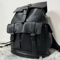 【COACH】美品✨リュック ハドソン バックパック ブラック レザー A4通勤