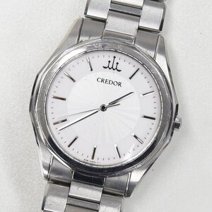 1円 可動品 腕時計 セイコー SEIKO クレドール 8J81-0AF0 クォーツ メンズ SS 同梱不可