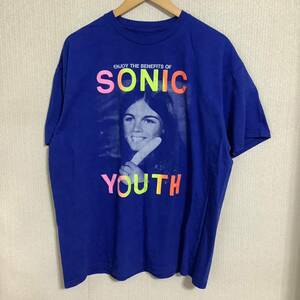 当時もの 1990s Sonic Youth Enjoy The Benefits ヴィンテージ Tシャツ 80s 90s ロック オルタナティブ