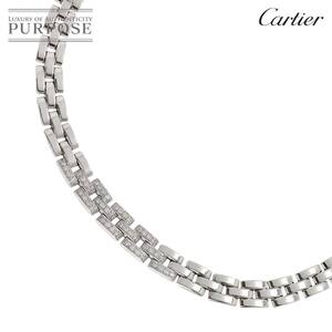 カルティエ Cartier マイヨン パンテール ダイヤ ネックレス 40cm K18 WG 750 Maillon Panthere Necklace【証明書付き】 90245691